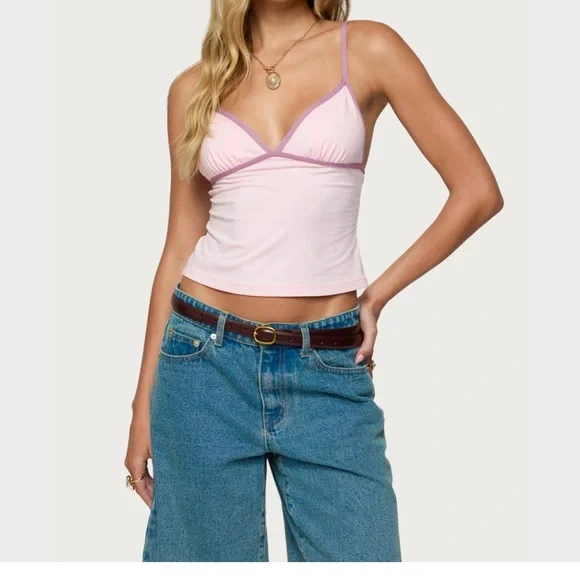 Edikted Light Pink Camisole Top - Picture 1 of 2